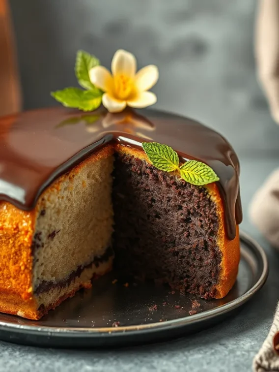 Bizcocho de Chocolate y Vainilla