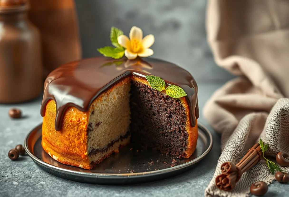 Bizcocho de Chocolate y Vainilla